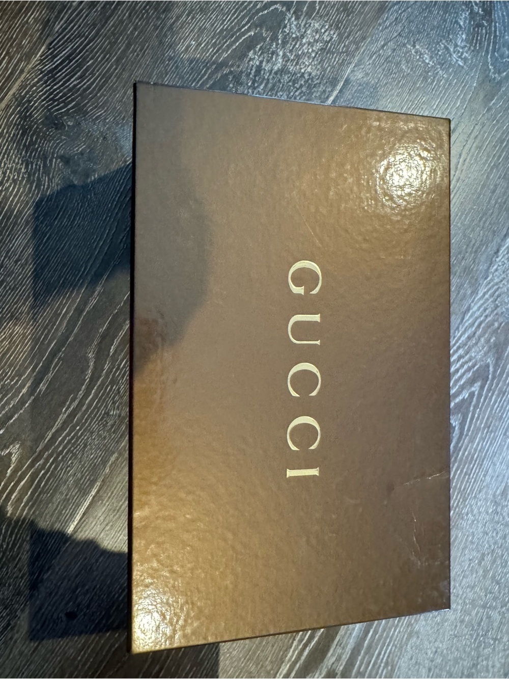 Gucci Tan D'Orsay Logo-Embossed Flats - Picture 7 of 7